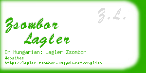 zsombor lagler business card